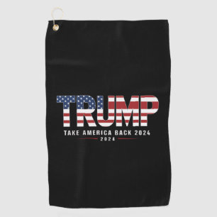 Toalla De Golf Regalos Trump 2024 Recuperar América Americana 202