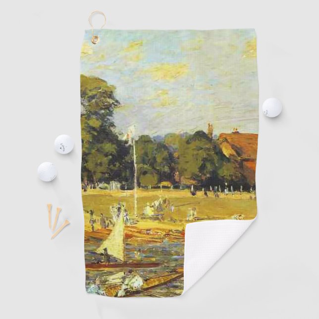 Toalla De Golf Regatta en Hampton Court Alfred Sisley Poster (In situ)