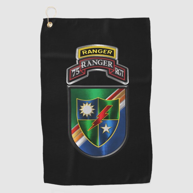 Toalla De Golf Regimiento de Rangers 75  (Anverso)