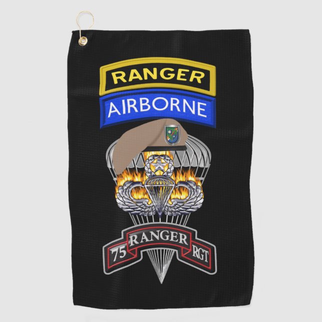 Toalla De Golf Regimiento de Rangers 75  (Anverso)
