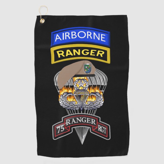 Toalla De Golf Regimiento de Rangers 75.º Ranger “Sua Sponte” (Anverso)