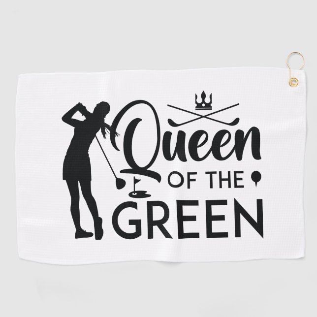 Toalla De Golf Reina Del Verde (Horizontal)