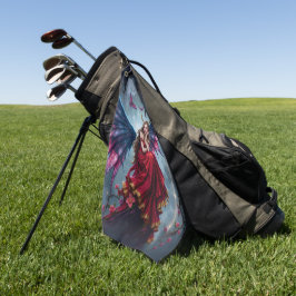 Toalla De Golf Reina Hada de Fantasía Oscura con Alas de Mariposa