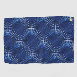 Toalla De Golf Reja puntiaguda azul con aspecto de hinchado, infl