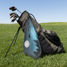 Toalla De Golf Renos Adorables De Noche