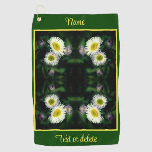 Toalla De Golf Resumen de Flor de Flor de Daisy Salvaje Personali