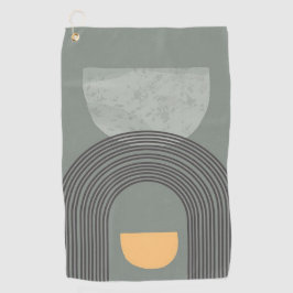 Toalla De Golf Resumen Patrón de formas bohemias