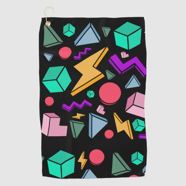 Toalla De Golf Retro de cosecha estética de los años 80 (Anverso)