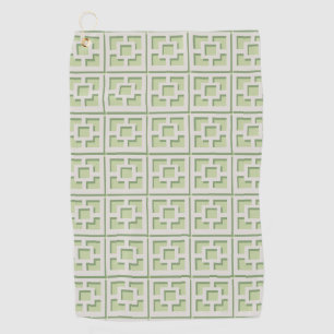 Toalla de golf Retro Green Trellis