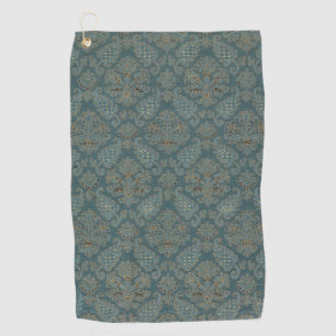 Toalla De Golf retrogrupo de textura de patrón textil medieval