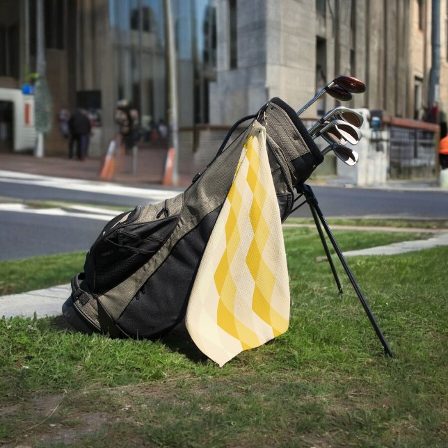 Toalla De Golf rhombus amarillo (golf towel)