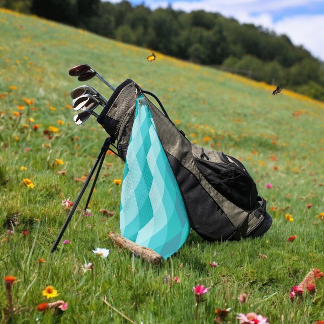 Toalla De Golf rhombus azul (golf towel)