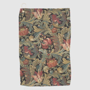 Toalla De Golf Rich Floral Tapestry Brocade Antiguo Clásico