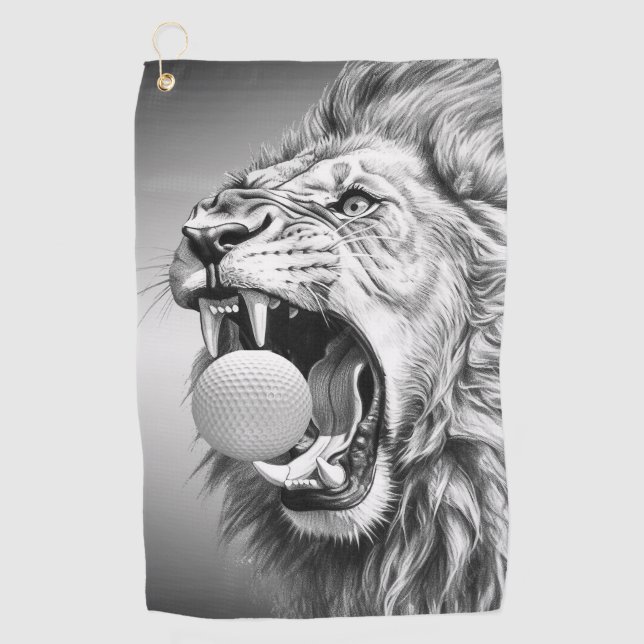Toalla De Golf Roar of the Lion Hold Golf Ball (Anverso)