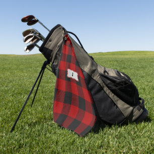 Toalla De Golf Rob Roy Tartan Red & Black