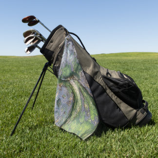 Toalla De Golf Rocas de la playa musgosa verde jade de Toowoon Ba