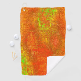 Toalla De Golf Rojo a cal con ranuras y pintura teñida de piel