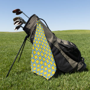 Toalla De Golf Rojo azul amarillo y bebé, Entramado, Quatrefoil