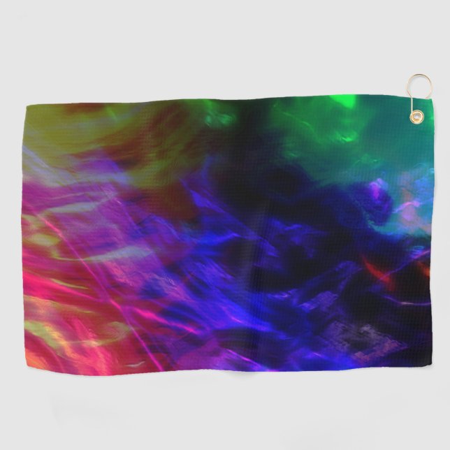 Toalla De Golf Rojo y azul oscuro en suave oleaje (Horizontal)