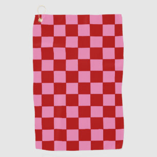 Toalla De Golf Rojo y rosado caliente bajo control