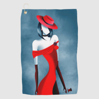 Toalla De Golf Romantic Gangster Girl with Rose