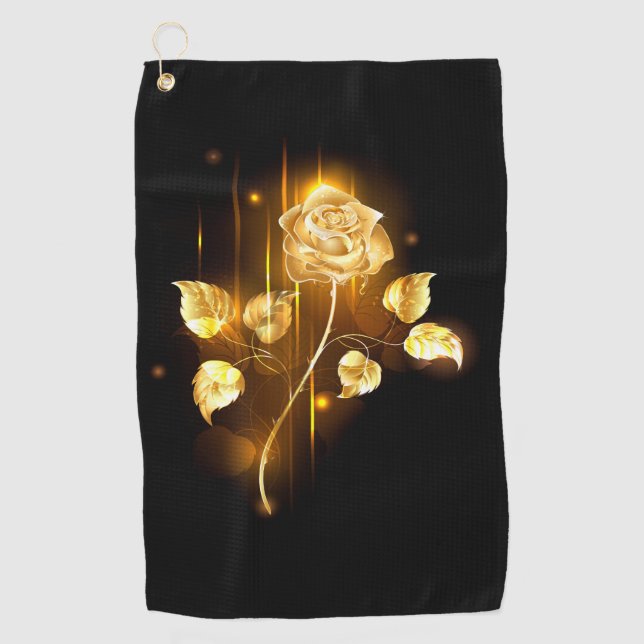 Toalla De Golf Rosa dorada ( rosa de oro ) (Anverso)