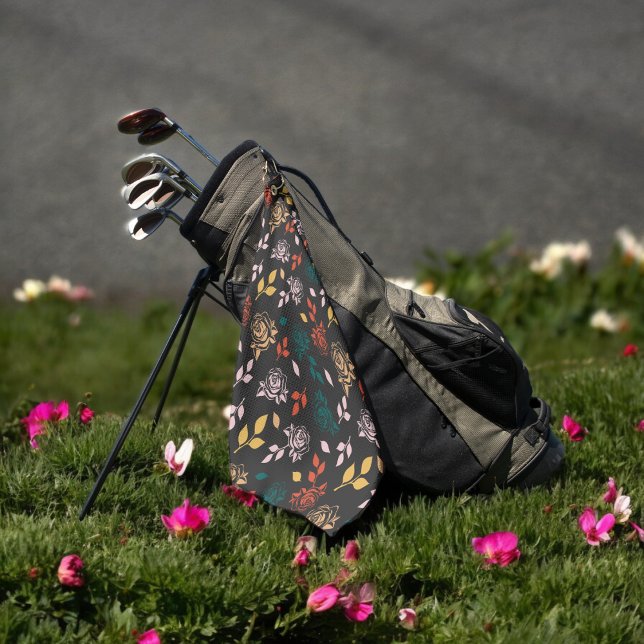Toalla De Golf Rosa Floral (Golf Towel)