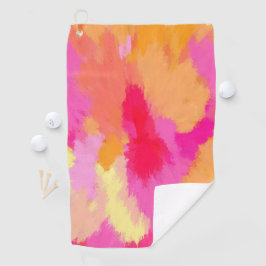 Toalla De Golf Rosa, Naranja y amarillo