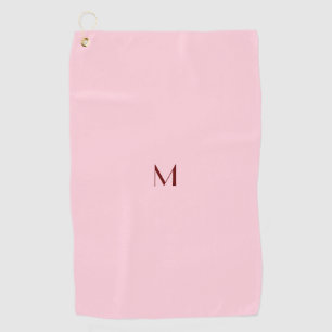 Toalla De Golf rosa pastel - añadir monograma