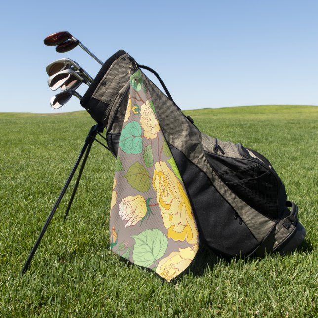 TOALLA DE GOLF ROSAS 3 (Verde)