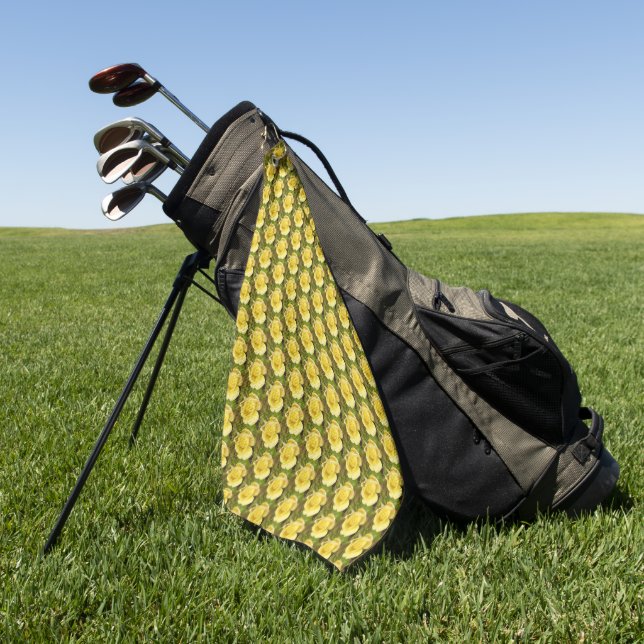Toalla De Golf Rosebud amarillo (Verde)