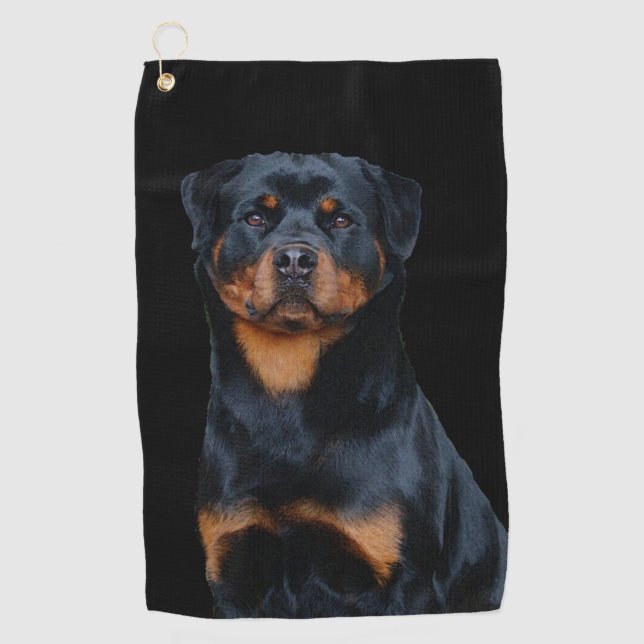 Toalla De Golf Rottweiler  (Anverso)