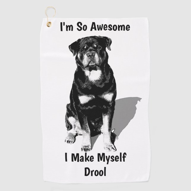 Toalla De Golf Rottweiler (Anverso)