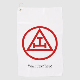 Toalla De Golf Royal Arch Chapter Freemason Masonic Gifer Golfer