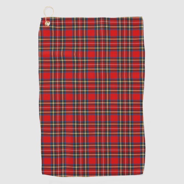 Toalla De Golf Royal Stewart Tartan Plaid Scottish Pattern (Anverso)