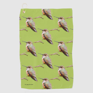 Toalla De Golf Rufous Hummingbird en California Lilac Branch