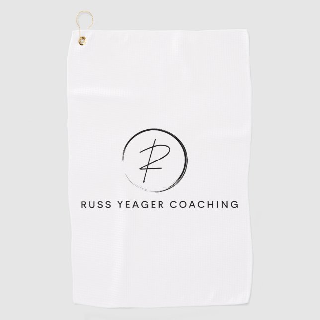 Toalla De Golf Russ Yeager Coaching Signature Logo (Anverso)