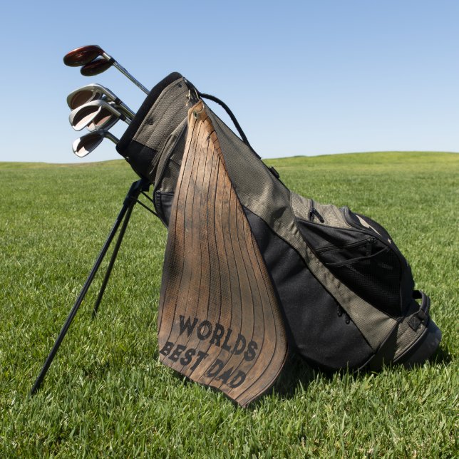 Toalla De Golf Rústico angustiado oscuro al aire libre Barn Wood  (Verde)