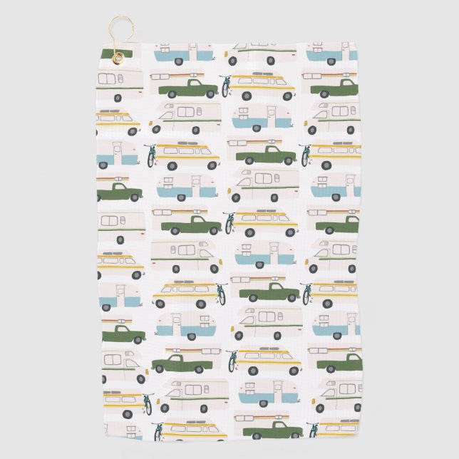 Toalla De Golf RV Campervan vanlife Motorhome Trailer PERSONALIZA (Anverso)