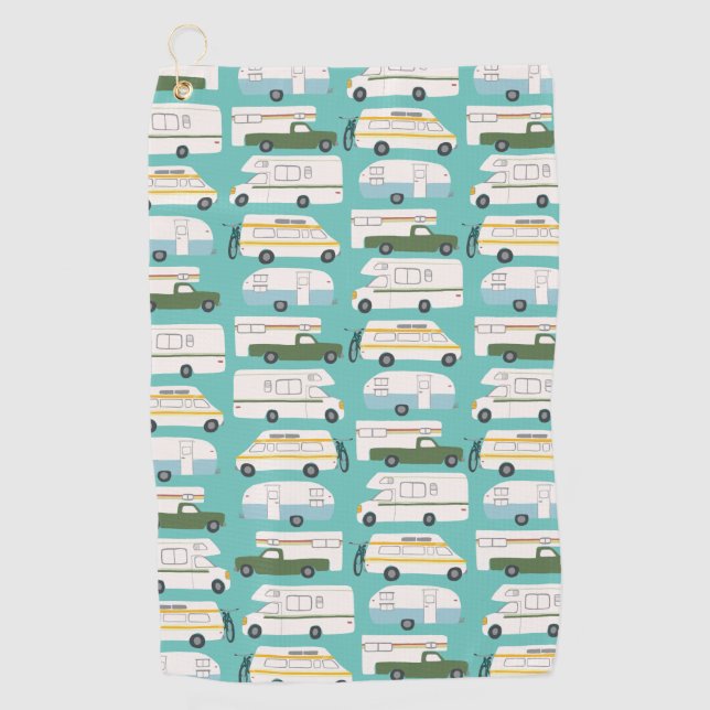 Toalla De Golf RV Campervan vanlife Motorhome Trailer PERSONALIZA (Anverso)