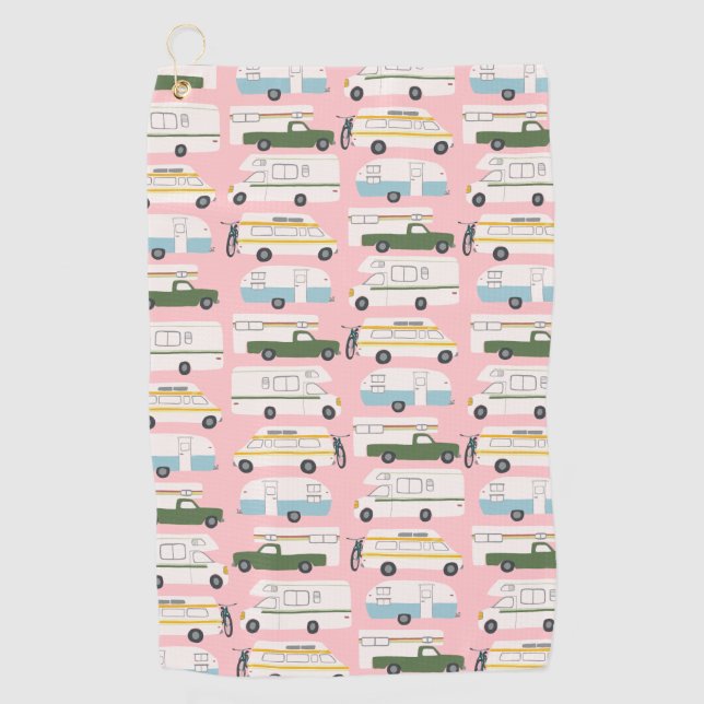 Toalla De Golf RV Campervan vanlife Motorhome Trailer PERSONALIZA (Anverso)