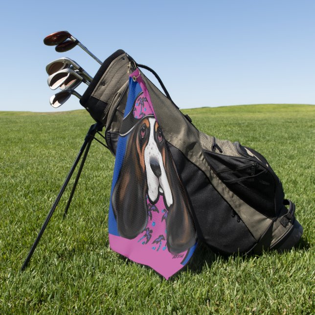 Toalla De Golf Sabueso Basset (Verde)