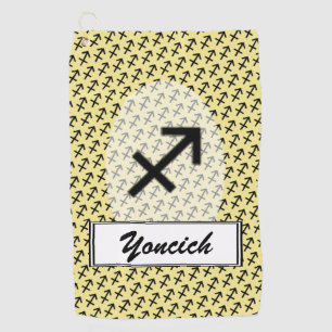 Toalla De Golf Sagittarius Zodiac Symbol Standard de K Yoncich