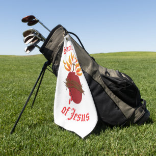 Toalla De Golf Sagrado Corazón de Jesús