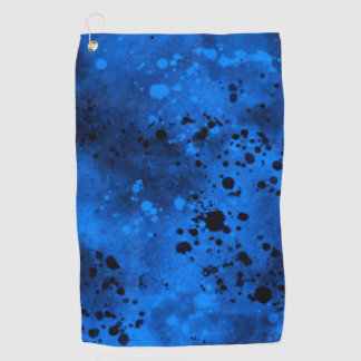 Toalla De Golf Salpicadura de pintura azul 