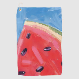 Toalla De Golf Sandía Roja | Pintura de Frutas en Acuarela