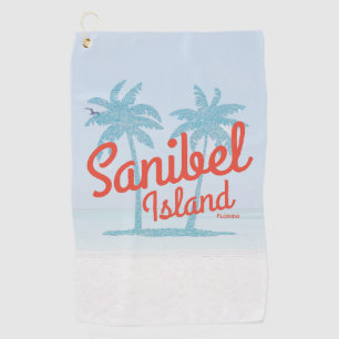 Toalla De Golf Sanibel Island Florida Coral Ocean Souvenir