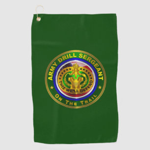 Toalla De Golf Sargento de taladramiento del ejército
