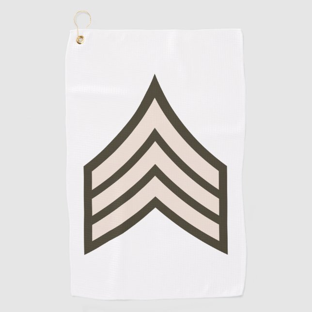 Toalla De Golf Sargento del ejército (Anverso)