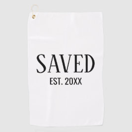 Toalla De Golf Saved Est Established Christian